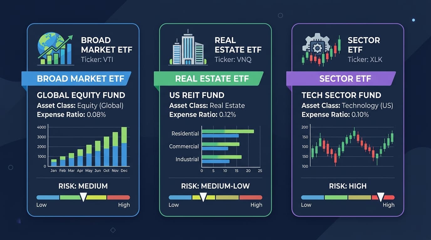 Gráfico comparando rentabilidade de ETFs na B3 em 2026