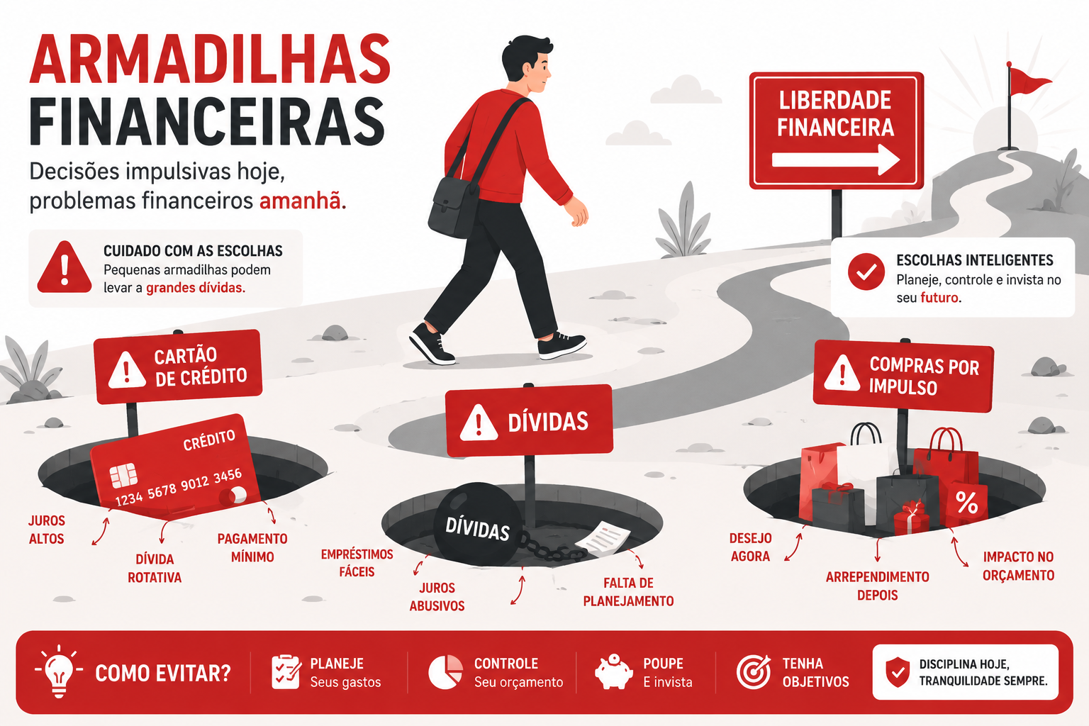 7 Armadilhas Financeiras Que a Maioria das Pessoas Cai (e Como Evitar)