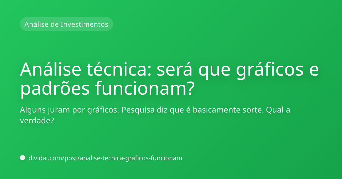 Capa do artigo Análise técnica: será que gráficos e padrões funcionam?