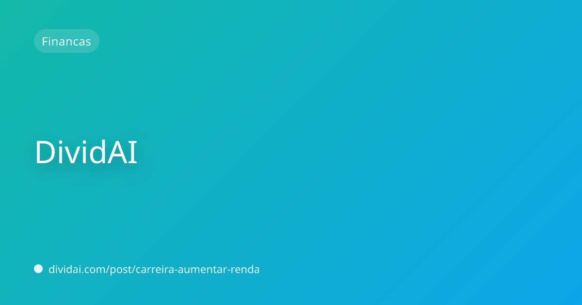 Capa do artigo Como Aumentar Sua Renda em 2026
