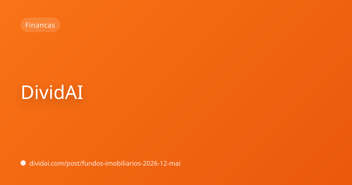 Capa do artigo Fundos Imobiliários em 2026: Como Montar uma Carteira de Renda Passiva Resiliente