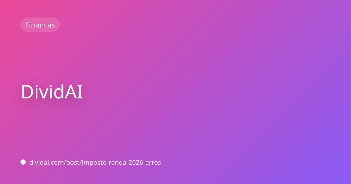 Capa do artigo Imposto de Renda 2026: Como Pagar Menos Legalmente