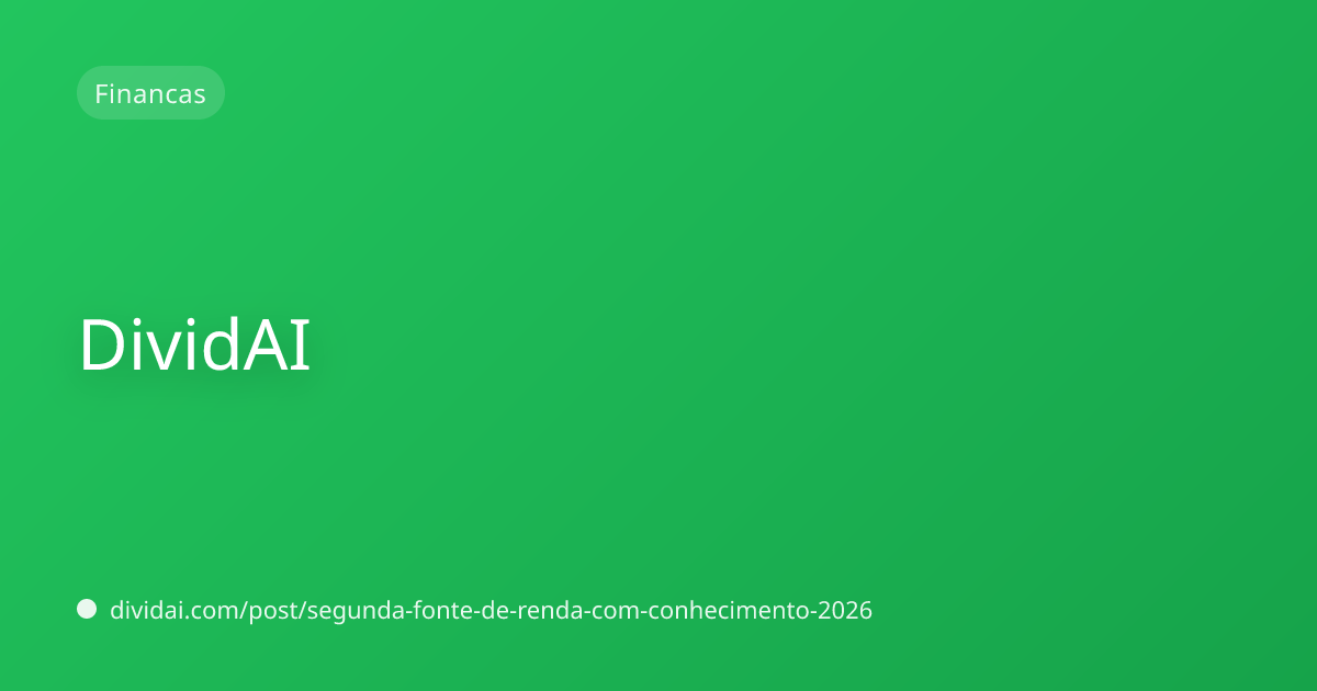 Capa do artigo Como Criar uma Segunda Fonte de Renda com o Seu Conhecimento